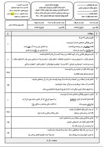 دانلود نمونه سوالات نهایی فارسی دهم 4 صفحه PDF 📘-1