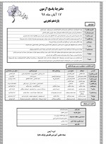 دانلود نمونه سوالات یازدهم کلیه رشته ها کانون 17 ابان 98 با پاسخ 164 صفحه PDF 📘-1